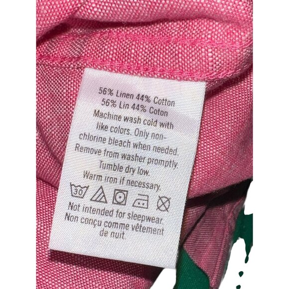 Janie & Jack Linen & Cotton Rolled Sleeve Button Down Shirt Sz 3-6 Months Boys R - Picture 9 of 9